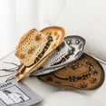 thumbnail image 2 of LEEYNEER 1 Men‘s And Women‘s Outdoor Sunshade Breathable Hollow Straw Hat Cowboy Hat, 2 of 7