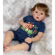 iCradle Lovely Reborn Baby Dolls Boys Adorable 19 inch 48cm Soft Full Body Vinyl Realistic Newborn Baby Doll Boy That Look Real Life Baby Dolls Toy for Kids Ages 3+