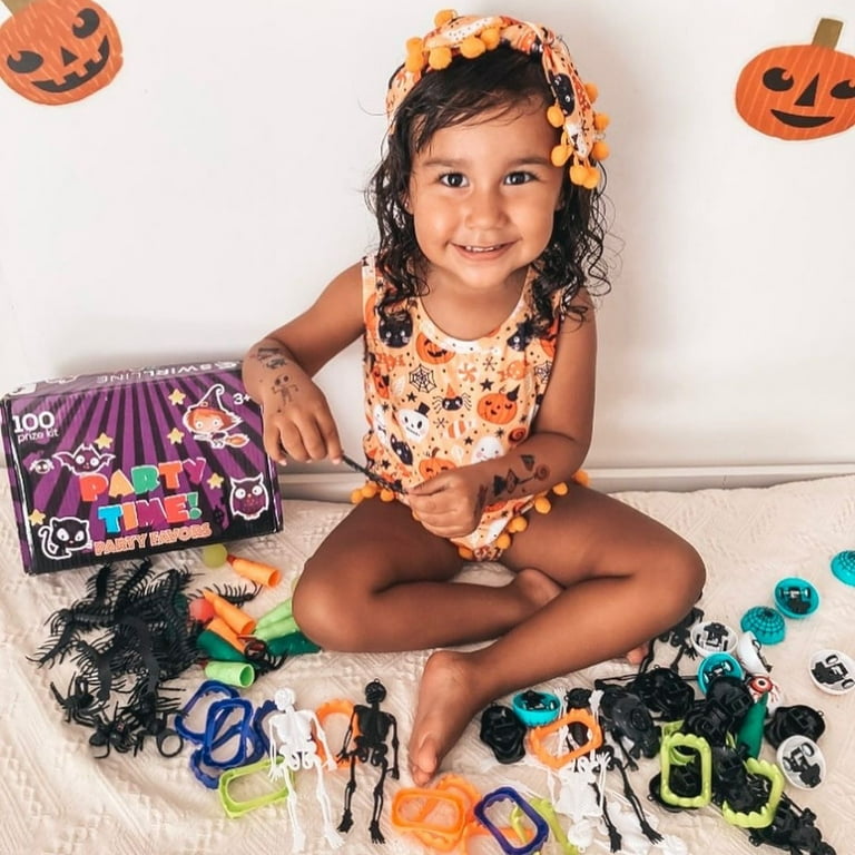  S SWIRLLINE Party Favors - Relleno de piñata para niños, 122  piezas de juguetes de premios de carnaval, surtido a granel, relleno de  bolsas de regalos de cumpleaños para niños y