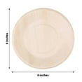 thumbnail image 3 of Efavormart 25 Pcs - Compostable Birchwood 9" Round Disposable Plates For Wedding Events Birthday Restaurant Dining Tableware, 3 of 11