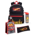 thumbnail image 1 of Hot Wheels Unisex Kids Black 4 Piece Backpack Set, 1 of 6
