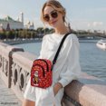 thumbnail image 3 of CHAQLIN Christmas Small Crossbody Wallet Featuring Santa Claus Pattern, Polyester Zipper Closure Sling Bag for Women Dating Hiking Daily Use, 3 of 8