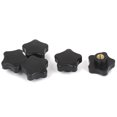 thumbnail image 1 of Unique Bargains M10 Female Thread 39mm Plastic Star Head Screw On Type Clamping Knob 5pcs, 1 of 1