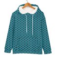 thumbnail image 5 of Women's Polka Dot Print Drawstring Hooded Sweatshirt with Pocket, Soft Breathable Long Sleeve Casual Pullover for Spring Autumn Streetwear, Beach Vacations and Daily Fashion Sky Blue L, 5 of 8