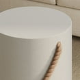 thumbnail image 2 of Isera Indoor - Outdoor Patio Rope Concrete Side Table Stool in Light Gray, 2 of 9