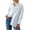 White, variant on Business Casual Tops for Women Turndown Collar Shirts Split Back Buttons Tops Loose Work Office Shirts