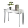 thumbnail image 4 of Table de Bureau/console de Luxe à Deux Tiroirs Gold Coast en Verre Miroir, 4 of 10