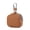 brown, variant on PU Leather Earbud Carrying Case – Small Protective Storage Pouch with Mesh Pocket & Keychain for Earphones