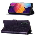 thumbnail image 5 of Dteck Folio Case for Samsung Galaxy A50 / A50s / A30S /A505, Embossed Butterfly Magnetic Flip PU Leather Wallet Case Stand Protective Cover with Hand Strap [Built-in card slots/money pocket], Purple, 5 of 5