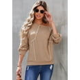 thumbnail image 4 of Women's Round Neck Contrast Stitch Sweater, 4 of 5