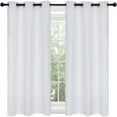 thumbnail image 5 of Deconovo Greyish White Blackout Curtain Silver Grommet for Darking Living Room, 42×63 inch, 1 Panel, 5 of 6