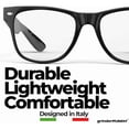thumbnail image 2 of Grinderpunch Blue Light Reading Glasses High Magnification Strong Reading Power Readers For Men Woman - 2 Pack Black and Tortoise, 3.00, 2 of 6