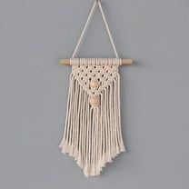 Hytrove Fringed Design Hanging Wall Decor for Bedroom Cotton Rope 1Pcs