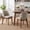 Biscuit, variant on 19.7" W Faux Leather Dining Chairs Set of 4, Modern Upholstered Kitchen Chairs with Solid Wood Legs, Easy Clean, Beige