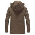 thumbnail image 2 of WenVen Men's Big and Tall Puffer Jacket Winter Parka Coat Warm Insulated Jacket Khaki 2XL, 2 of 6