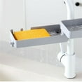 thumbnail image 4 of Soporte de esponja para grifo Matsuzay organizador de toallitas de cocina gris, 4 of 6