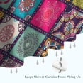 thumbnail image 6 of Multicolor Ethnic Mandala Pattern Shower Curtain 84"x72" ,Bathroom Decorative Shower Curtains Set with 12 Hooks,Modern Waterproof Washable Shower Curtain, 6 of 6