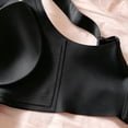 thumbnail image 5 of Womens Wireless T-Shirt Bra, Full Coverage Seamless V-Neck Bras with Adjustable Straps, Light Support Comfort Bra | VerBelle,Black M, 5 of 6