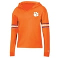 thumbnail image 2 of Women's Russell Heather Orange Clemson Tigers V-Neck Pullover Hoodie, 2 of 3