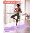 thumbnail image 2 of Purple Pink Yoga Towel for Hot Yoga Non Slip, Geometric Vertical Striped Solid Rainbow Yoga Mat Towel Absorbent Yoga Sweat Towels Microfiber Hot Yoga Blanket for Bikram Pilates 26"x70", 2 of 7
