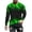 Green, variant on Men's Flame Stylish 3D Printed Graphic Long Sleeve T-Shirts 3D Graphic Flame Print Shirts for Men XL Blue