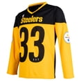 thumbnail image 2 of Playera Deportiva Aficionado NFL con Escudo Pittsburgh Steelers para Hombre Manga Larga Talla CH Color Amarillo, 2 of 4
