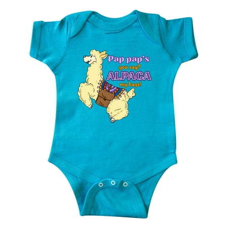 

Inktastic Pap Pap s You Say ALPACA my Bags with Cute Jumping Alpaca Gift Baby Boy or Baby Girl Bodysuit