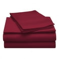 thumbnail image 2 of BNM Modal From Beechwood Sheet Set, Twin XL, Burgundy, 2 of 5