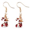 thumbnail image 1 of mujeres santa claus joyas de navidad encantadora cuelga pendiente regalos de las mujeres botas Sunnimix Pendientes de navidad para mujeres, 1 of 8