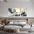 thumbnail image 3 of Canvas Wall Art For Living Room Modern Wall Decor For Bedroom Office Wall Decorations Minimalism Abstract Ink Paintings Framed Canvas Prints Wall Pictures Art Bathroom Home Decor 3 Piece, 3 of 6