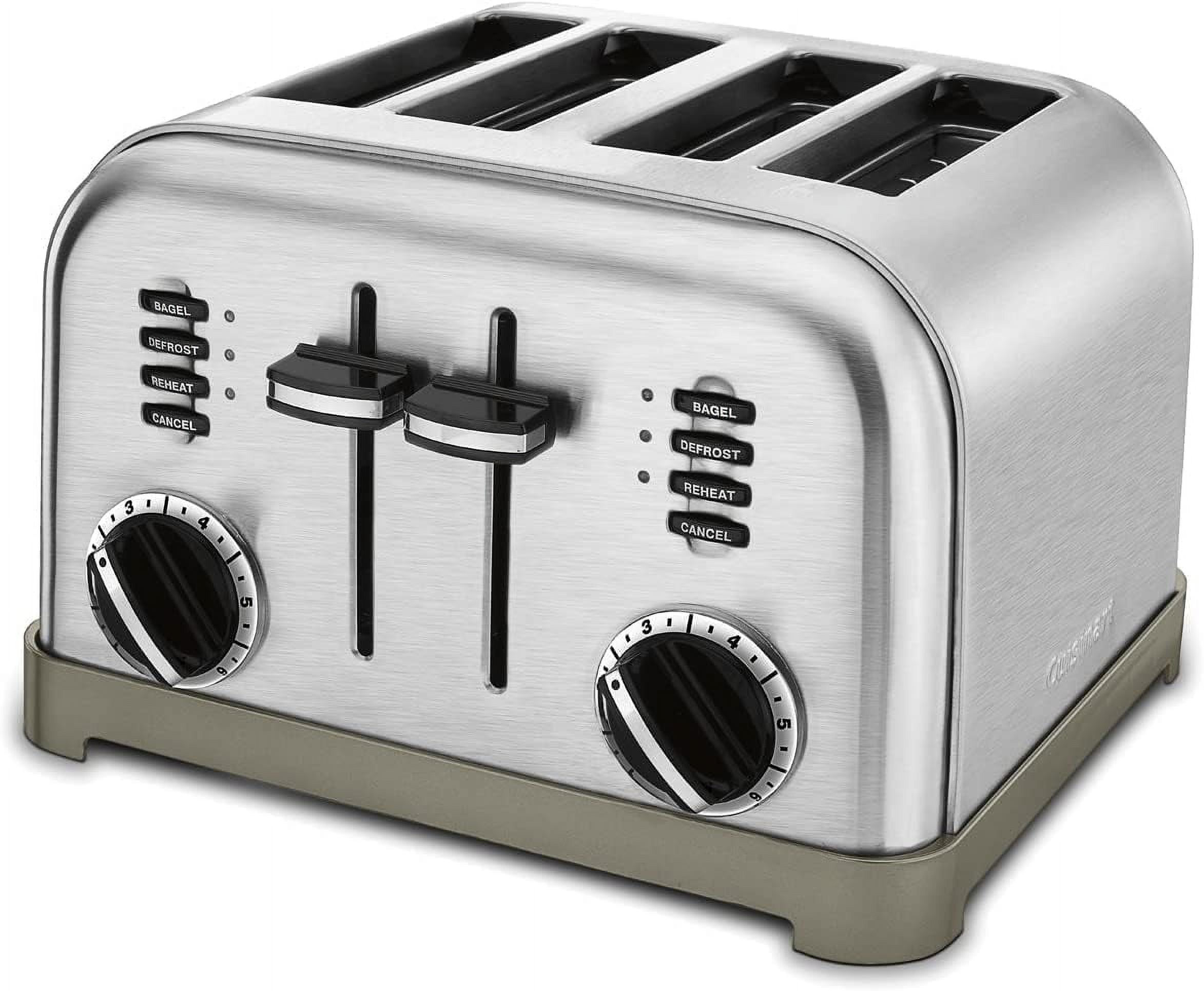 Restored Cuisinart CPT-14WMFR Stainless Steel 4-Slice Toaster (Refurbished)