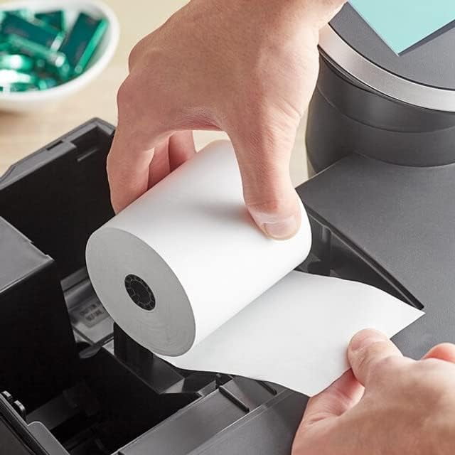 50 Rolls Kitchen Printer Paper 3 x 165' 1 Ply Bond (Non -Thermal) Receipt Paper POS Cash Register Paper
