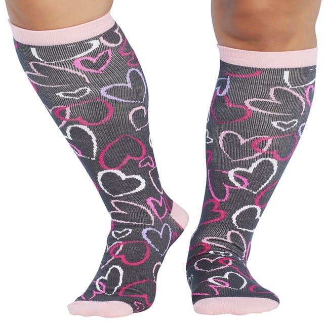 Printsupport Chaussettes de Soutien pour Femmes 12 mmHg Ananas Régulier
