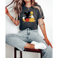 thumbnail image 2 of Moonlight Apparel Women's Mickey Pluto Hug T-Shirt Cute Cartoon Best Friends Graphic Tee Classic Character Shirt Disney Inspired Top Nostalgic Summer Outfit Short Sleeve Cotton Blend Tee, 2 of 6