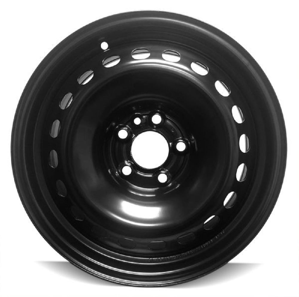 Road Ready Car Wheel For 2012-2017 Hyundai Accent 14 Inch 4 Lug Black Steel Rim Fits R14 Tire Full-Size Spare Exact OEM Replacement
