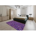 thumbnail image 4 of Ahgly Company Indoor Rectangle Patterned Dark Purple Area Rugs, 2' x 4', 4 of 6
