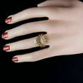 thumbnail image 3 of 2.40Ct Round Cut Lab Created Diamond Women's Wedding Wrap Ring 14K Yelllow Gold Plated, 3 of 3