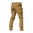 thumbnail image 4 of Pants MenQuick Dry Stretch Work Pants Water Resistant Cargo Hiking Multi Pockets Relaxed Fit鈥?Brown M, 4 of 4