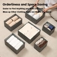 thumbnail image 2 of Teuuea 12Pcs Foldable Clothing Storage Organizers, Underwear Fabric Closet Dividers Basket, 2 of 9