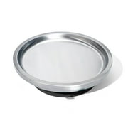 Baby Round Open Plate | Stainless Steel & Silicone