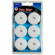 Martin Kilpatrick 2 Star Table Tennis Balls – 6 Pack – 40mm Ping Pong Balls – White – Poly Ping Pong Balls – Excellent Quality – Great For Schools, Homes, And Training
