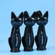 thumbnail image 2 of 4 pinzas de plástico creativas con forma de gato para colgar la ropa, pinzas para toallas de playa, pinzas de sellado para el hogar (negras), 2 of 5