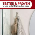 thumbnail image 4 of Command Large Double Bathroom Wall Hook, Satin Nickel, Damage Free Hanging, 1 Metal Hook, 4 of 13