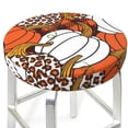 thumbnail image 3 of Lsque Various Pumpkins Round Bar chair cushion covers Velvet Fabric Premium Comfort Protects from Scratches and Stains for 14-17 Inch Chair- 14 inch, 3 of 7