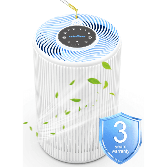 Airfire Air Purifier for Home, up to 1300 Sq.ft/2H Air Purifiers for Allergies and Asthma, H13 HEPA Air Filter