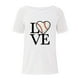 thumbnail image 3 of Blusa con estampado de cuello Rounk informal para mujer con estilo, camiseta de manga corta ahuecada, Tops de verano OAVQHLG3B Store  lin121212, 3 of 4