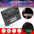 thumbnail image 3 of Tarjeta de sonido V9 Bluetooth Cambio de voz 12 efectos Grabación de canto Controlador de 3,5 mm Tarjeta de sonido para teléfono móvil Transmisión en Soledad Tarjeta de sonido bluetooth, 3 of 10