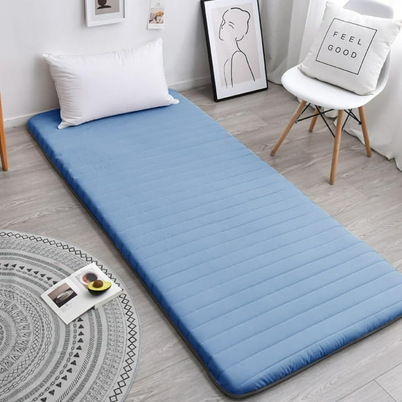 VISTABLUE Japanese Futon Floor Mattress Foldable Tatami Mat High Support Futon Mattress Portable Dormitory Sleeping Pad for Adult Child (Blue, 47 * 79), SSCD01