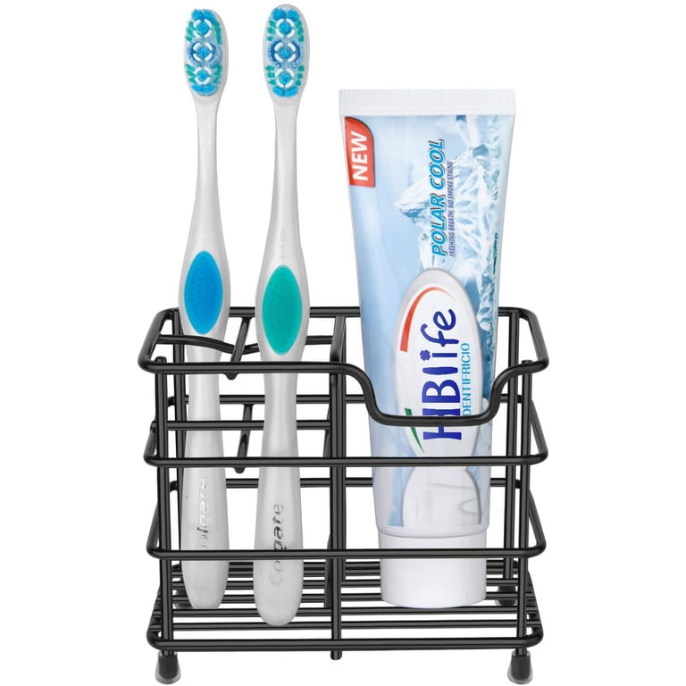 Rirool Black Stainless Steel Toothbrush and Toothpaste Holder photo 6