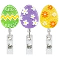 thumbnail image 4 of Easter Egg-Shaped Rotating Id Card Holder,Egg Shaped Easter Tag Holder Cute Card Clips |Egg Doctor Retractable Easy Pull Buckle Cute Easter Card Clip Easter Egg Badge Reel Clips for Teacher Doctor, 4 of 7